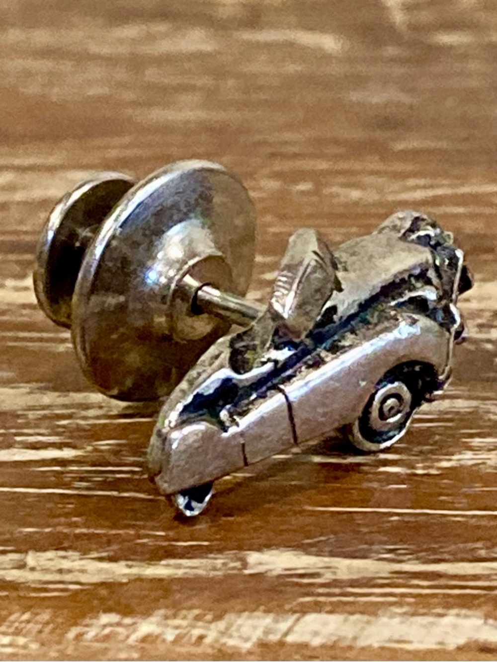 Vintage Silver-Tone Car Lapel Pin - Picture 14 of 15